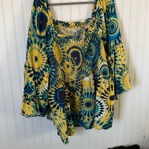 Women plus size 4x top NWT boho